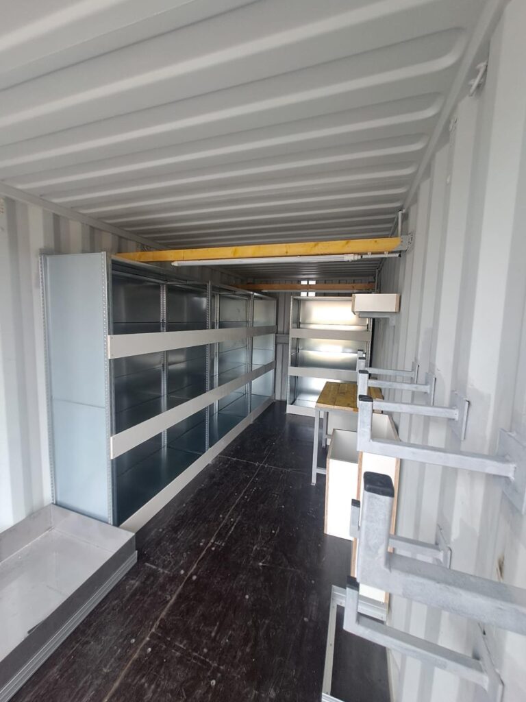 Un container de stockage aménagé pour les professionnels du BTP